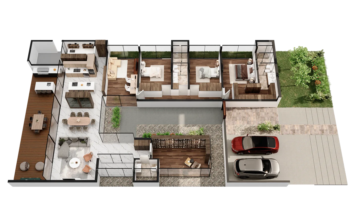 3D Floor Plans visualization by Sphere Design — view P3